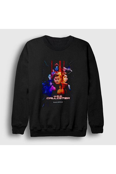 Presmono Φούτερ Unisex Μαύρο Uss Callister Black Mirror 182578 ττ