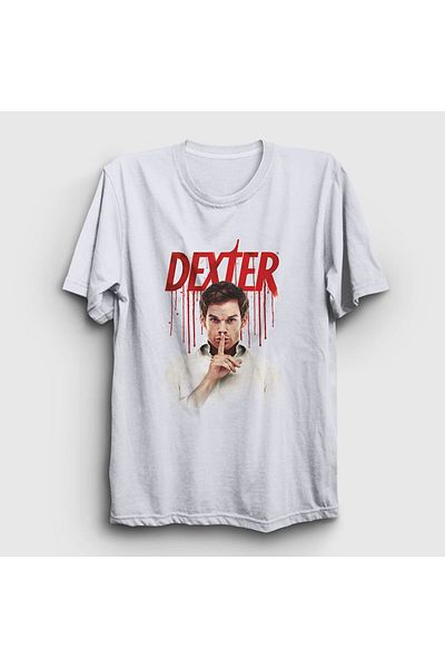 Presmono Μπλουζάκι Unisex White Shhh Dexter 188888 ττ