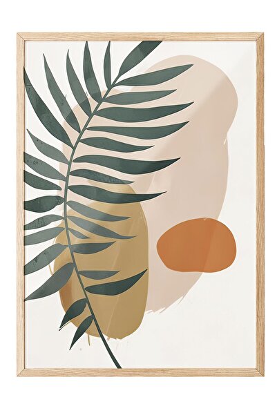 Postifull Абстрактна картина в рамка, дървена рамка и постер, картина за стена от серия Comfort NO:108329