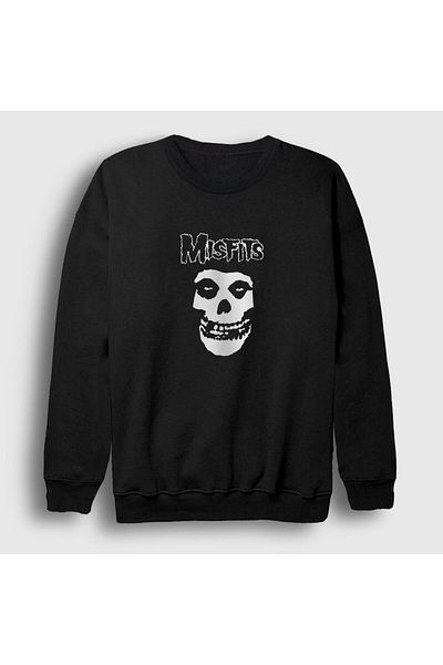 Presmono Унисекс суитшърт с черно лого The Misfits 174977tt
