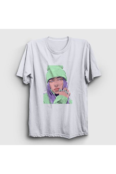 Presmono Μπλουζάκι Unisex White Look Billie Eilish 154320 ττ