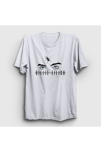 Presmono Μπλουζάκι Billie Eilish Unisex White Spider - 154810 ττ