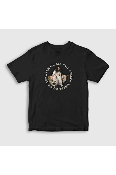 Presmono Unisex dečja crna kapa za spavanje V2 Billie Eilish T-shirt 153531tt