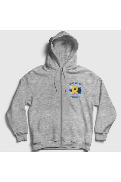 Presmono Φούτερ Unisex Grey River Vixens Riverdale με φερμουάρ με κουκούλα 207162 ττ