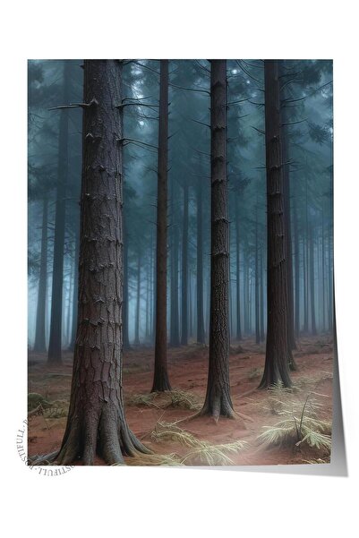 Postifull Forbidden Forest Poster, Çerçevesiz Duvar Posteri, Dikey Duvar Tabl...