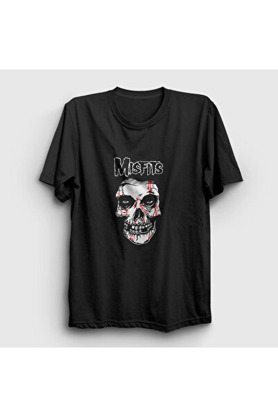 Presmono The Misfits Unisex crna lubanja T-shirt - 175018tt