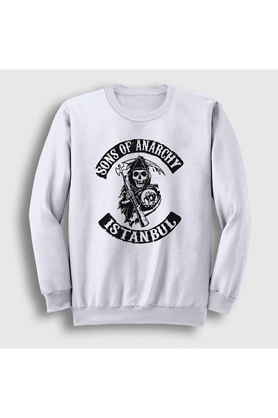 Presmono Φούτερ Unisex White Istanbul Sons Of Anarchy 215107 ττ