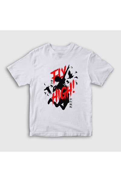 Presmono Tricou pentru copii, unisex, alb, volei, anime Haikyu237431tt