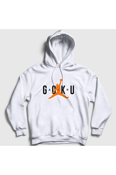 Presmono Унісекс Beyaz Air Goku Anime Dragon Ball Світшот з капюшоном 235749tt
