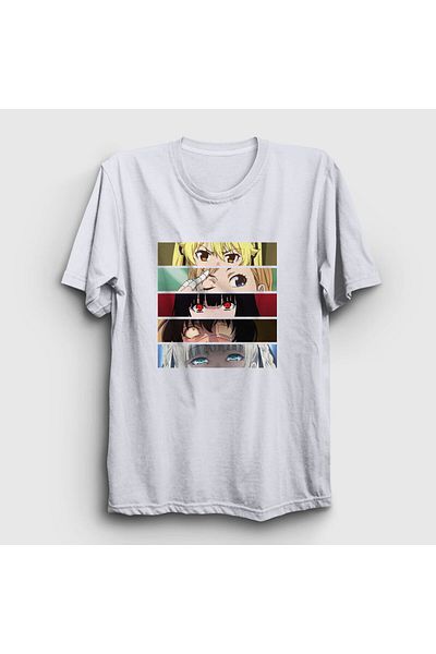 Presmono Μπλουζάκι Unisex White Girls Anime Kakegurui 239572 ττ