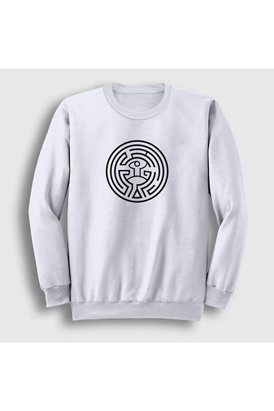 Presmono Φούτερ Unisex White Maze Westworld 224567 ττ