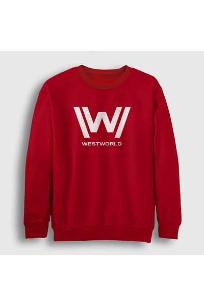 Presmono Унисекс суитшърт с червено лого V2 Westworld 223988tt