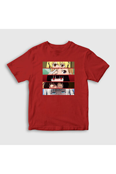 Presmono Kakegurui Anime Sa deznom Unisex Dječja T-shirt - Crvena, 239653tt