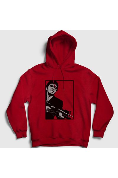 Presmono Унисекс суитшърт с качулка Red Fire Movie Scarface 250797tt
