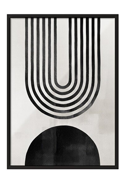 Postifull Berlin Arches No2 Çerçeveli Tablo, Siyah Çerçeve ve Poster, Duvar T...