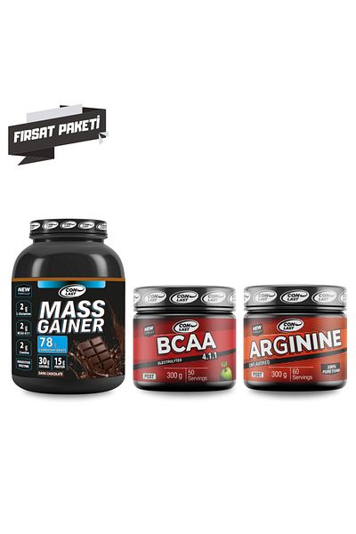 Conlast Mass Gainer 3000g - Bcaa 300g Arginine Supplement