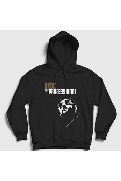 Presmono Φούτερ με κουκούλα Unisex Μαύρο Κάλυμμα Leon 246920 ττ