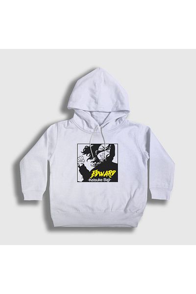 Presmono Hanorac cu glugă unisex alb Edward Baji Keisuke Anime Tokyo Revengers259767tt