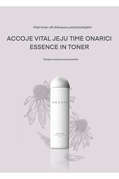 ACCOJE Jeju Adasının Doğal Özleriyle Canlandırıcı Tonik, Hidro-ışıltı, Kore'd...