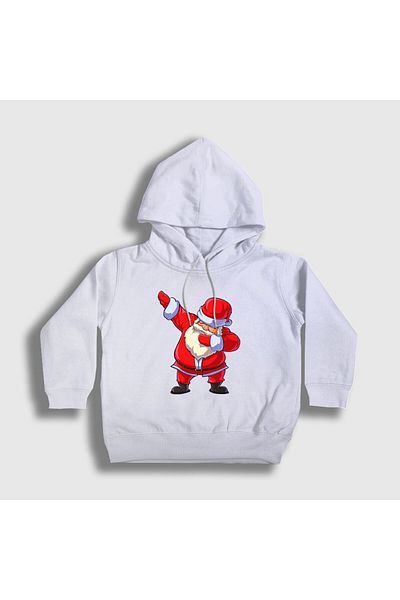 Presmono Unisex Παιδικό λευκό μπλουζάκι με κουκούλα Άγιος Βασίλης Άγιος Βασίλης 269212 ττ