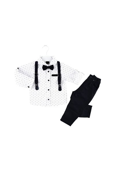 diamondstar 5/8 Years Old Boy's Seasonal Suit with Bow Tie and Slopet