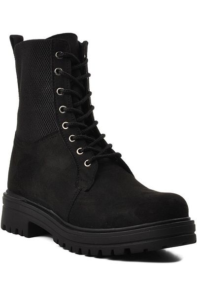 stilfest Black Suede Cold & Water Resistant Comfortable Women's Boots with Fleece Inside 2153