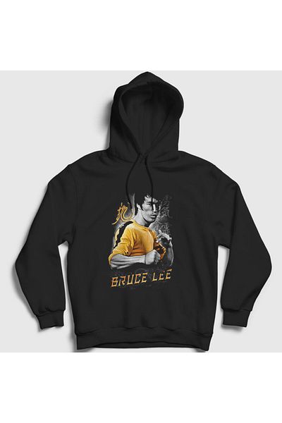 Presmono Унисекс черен анцуг с качулка Bruce Lee 256991tt