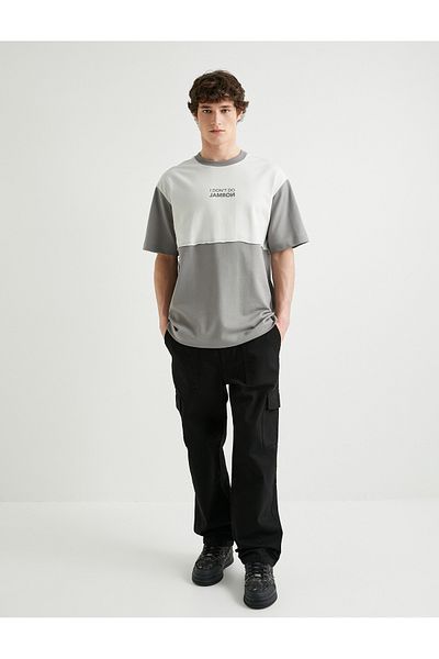 Koton Cotton Loose Baggy Pants - with Cargo Pockets and Buttons