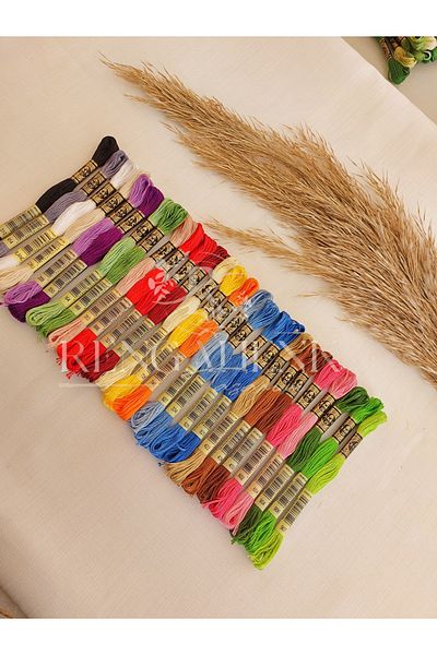 Dmc Muline Vivid Yarn Set with 27 Colors