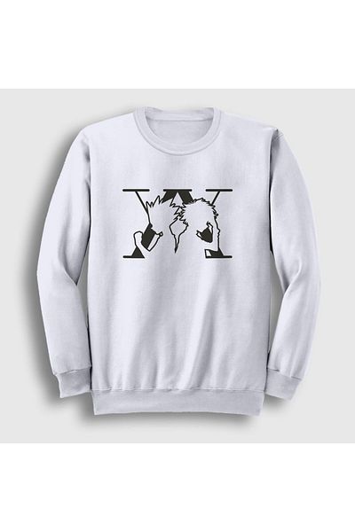 Presmono Φούτερ Unisex White Killua And Gon Anime Hunter X Hunter 238431 ττ