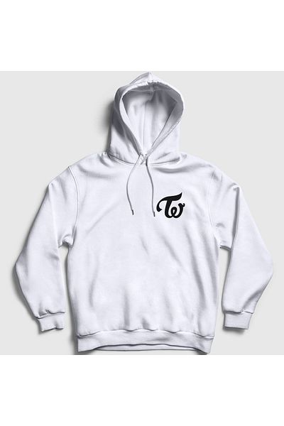 Presmono Φούτερ με κουκούλα Unisex Λευκό λογότυπο K-pop Twice 280691 ττ