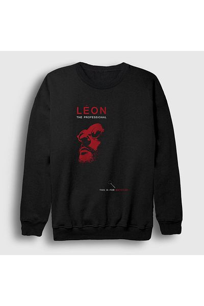 Presmono Unisex Μαύρο για Mathilda Movie Leon Φούτερ 247040 ττ