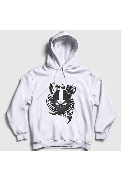 Presmono Unisex White Aang V2 Anime Avatar The Last Airbender Φούτερ με κουκούλα 262220 ττ