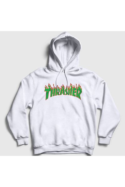 Presmono Φούτερ με κουκούλα Unisex White Logo V4 Thrasher 278963 ττ