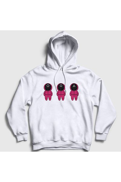 Presmono Φούτερ με κουκούλα Unisex White Guards V2 Squid Game 260627 ττ