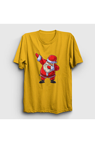 Presmono Unisex žuti Dabbing Deda Mraz Deda Mraz Nova godina T-shirt 269060tt