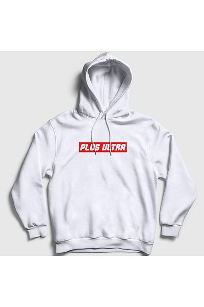 Presmono Φούτερ με κουκούλα Unisex White Plus Ultra Anime Boku No Hero Academia 234719 ττ