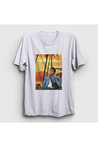 Presmono Μπλουζάκι Unisex White Hawaii V2 Movie Scarface 250940 ττ