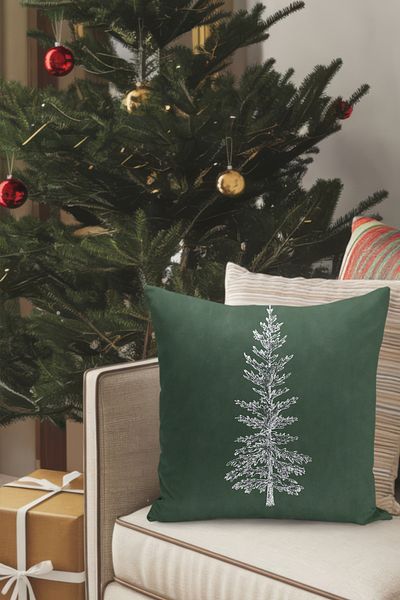 Filamente Christmas Themed Throw Pillow Cover / Christmas - Christmas Cushion Cover (Double-Sided Printed - Hidden Zipper)