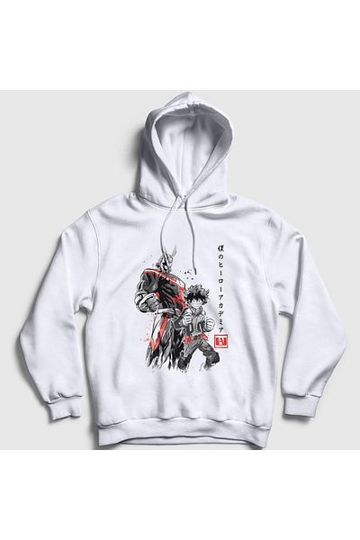 Presmono Φούτερ με κουκούλα Unisex White Team Anime Boku No Hero Academia 234817 ττ