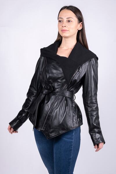 modarz معطف جلد نسائي-8135 Sy