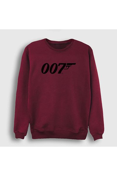 Presmono Φούτερ με λογότυπο Unisex Claret Red 007 Ταινία James Bond 258062 ττ