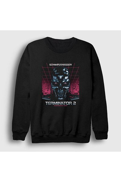Presmono Унисекс черен суитшърт T 800 Movie The Terminator 254818tt