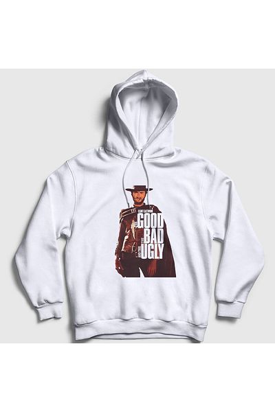 Presmono Unisex White Clint Ταινία The Good The Bad And The Ugly Hooded φούτερ 252361 ττ