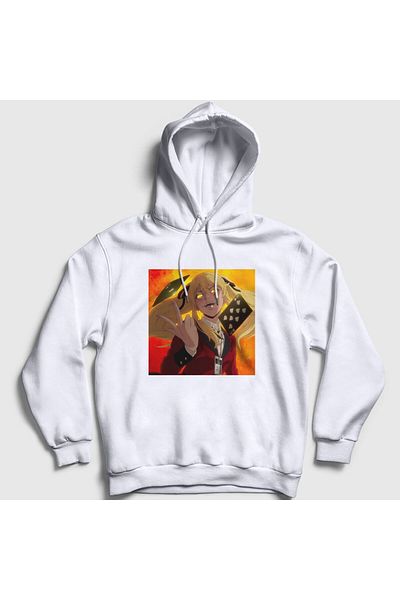 Presmono Φούτερ με κουκούλα Unisex White Mary Anime Kakegurui 240051 ττ