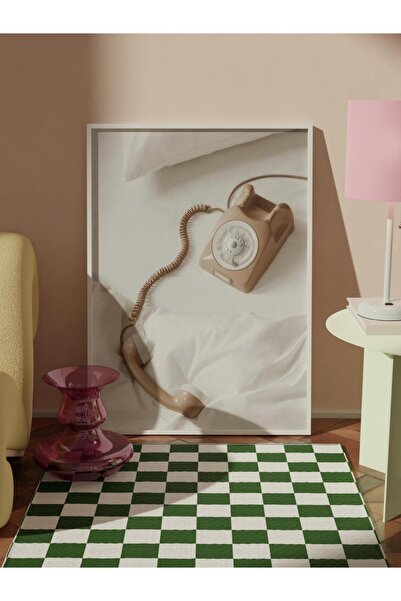 Postifull Pictură înrămată Call Me, cadru alb și poster, pictură verticală pe perete Seria Comfort NR:108433