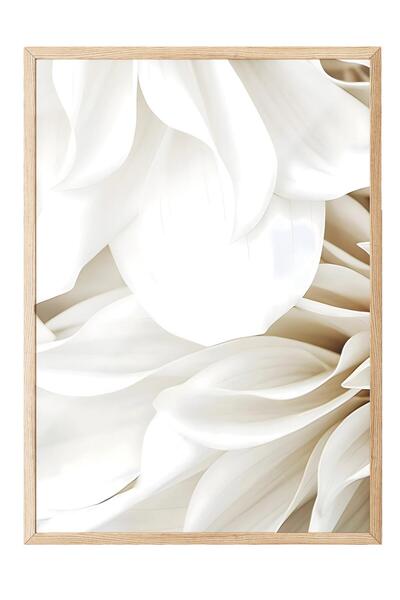 Postifull Pictură înrămată Dahlia Dream, cadru din lemn și poster, pictură verticală pe perete Seria Comfort NR:108415