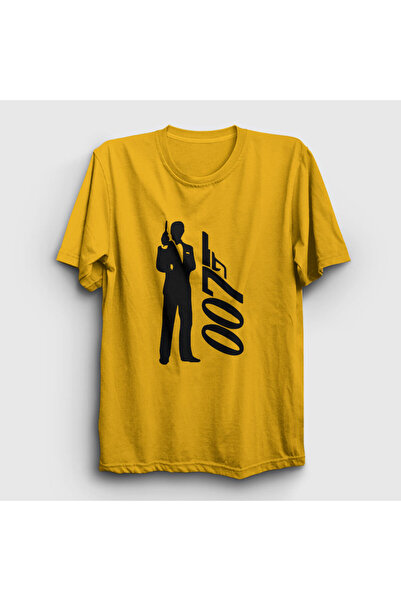 Presmono Unisex žuti smoking film Džejms Bond T-shirt 258281tt