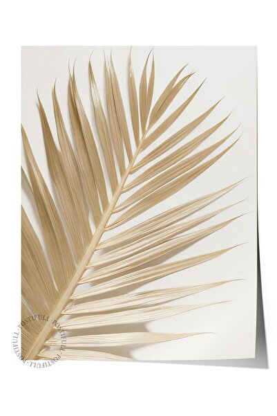 Postifull Gold Palm Poster, Çerçevesiz Duvar Posteri, Dikey Duvar Tablosu Com...