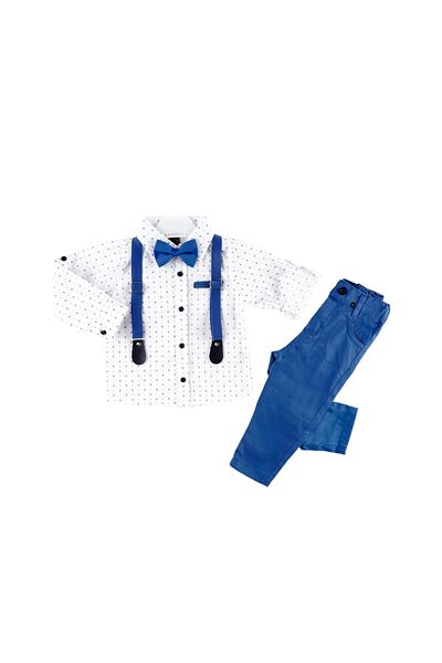 diamondstar Costum sezonier pentru băieți de 5/8 ani cu papion și papuci